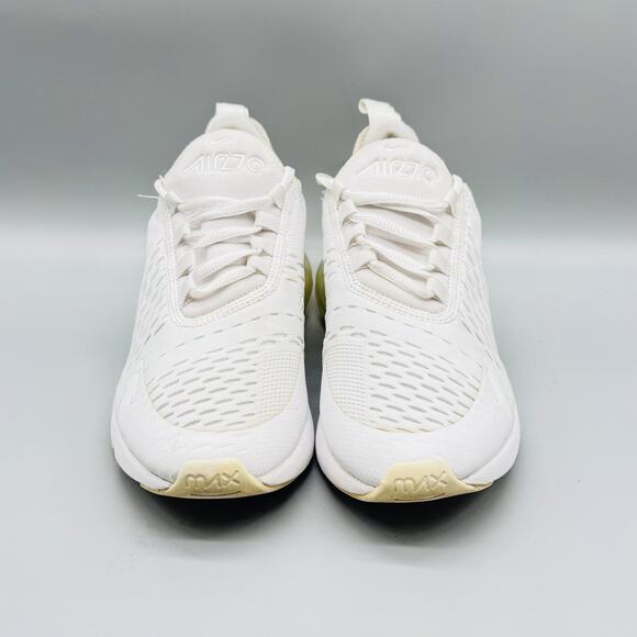 Nike Shoes Youth Boys 5.5 White Air Max 270 Mesh Running Athletic Sneakers - Picture 3 of 7